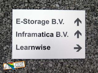 Aanduidingsborden RVS look